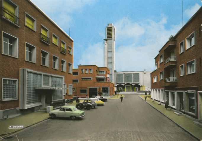 Maubeuge église Saint-Pierre et Saint-Paul depuis la rue Georges Paillot