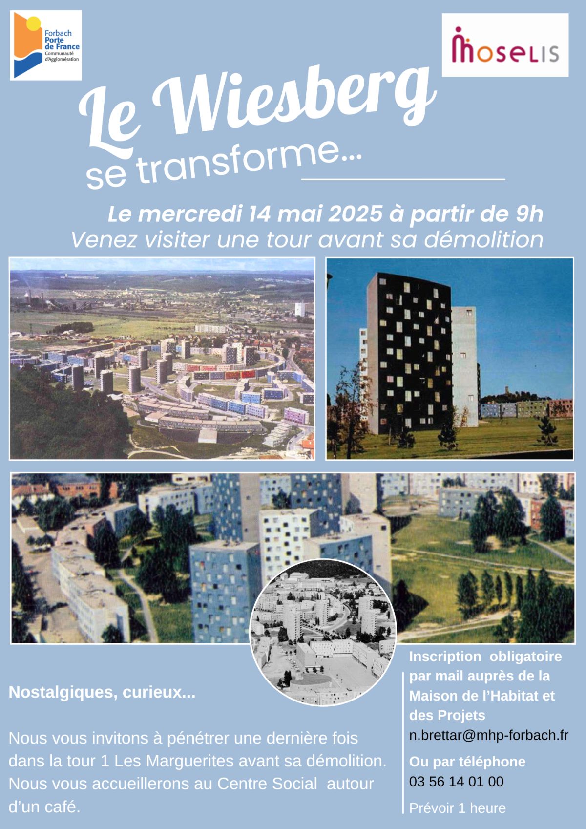 Affiche Wiesberg Forbach E. Aillaud architecte