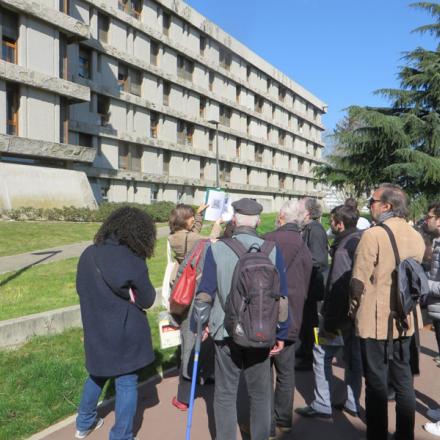 Visite Docomomo France, Les Bleuets à Créteil, Paul Bossard, 1959-1962