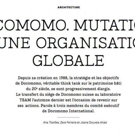 Docomomo, mutations d'une organisation globale