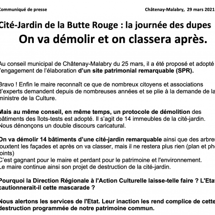 Démolition de la Butte-Rouge