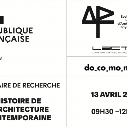 Séminaire de recherche histoire de l'architecture contemporaine