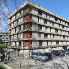 Visite Docomomo France, Les Bleuets à Créteil, Paul Bossard, 1959-1962