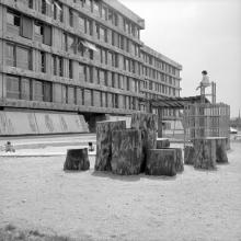 Visite Docomomo France, Les Bleuets à Créteil, Paul Bossard, 1959-1962